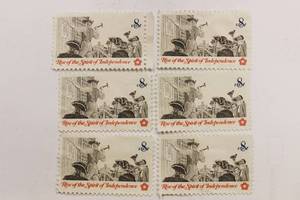 8 Cents U.S. Postage Rise Of The Spirit Of Independence Set Of 6 Stamps