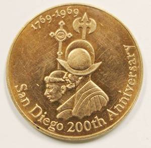 1969 San Diego 200 The Anniversary Coin