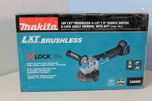 lot 2 image: NEW 18V LXT Lithium-Ion Brushless Cordless 4-12 in.5 in. Paddle Switch X-LOCK Angle Grinder with AFT, TOOL ONLY MSRP $199.99