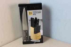 lot 14 image: NEW Bombay 14 Piece Cutlery Set - Stainless Steel Blades