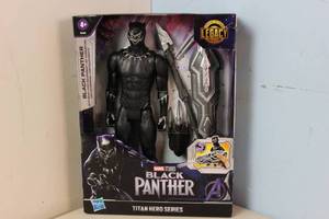lot 54 image: NEW Marvel Titan Hero Series Black Panther with Gear