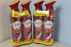 lot 110 image: NEW Febreze 2 pack of 8.8 oz. Apple Cider Air Freshener Spray, 8.8 oz. Air Freshener Spray (2-Pack, 4-Count)