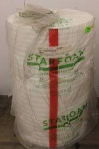 lot 112 image: Huge Roll of Perforated 116th Styrafoam 48 x 550 See Pictures