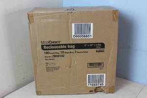 lot 150 image: 3,000 Med Choice Reclosable Bags 8 x 10 Clear 2 mil thickness