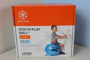 lot 20 image: NEW Gaiam Stay-N-Play Ball XL