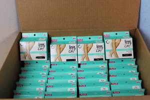 lot 328 image: 36 Packs of Leggs to Go Ultra Sheer Knee Highs Plus Off Black Sheer Toe