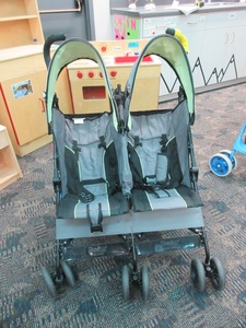 lot 107 image: DELTA DOUBLE STROLLER