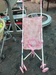 lot 109 image: COLCRAFT STROLLER AND LITTLE TIKES CRIB