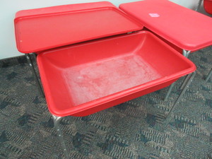 lot 122 image: SENSORY TABLESSAND BOXES WITH FRAMES