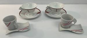 lot 13 image: Group Of Retro Cups And Saucers  Including Mikasa And Orion