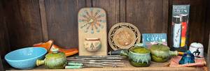 lot 40 image: Shelf Full Of Misc. Vintage Items