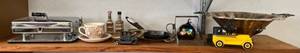 lot 67 image: Shelf Full Of Misc. Vintage Items