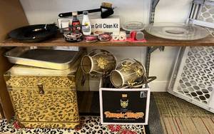lot 68 image: Two Shelves Full Of Misc. Vintage Items