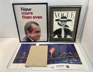 lot 84 image: Misc. Framed Items And Saint Paul Ice Palace Posters