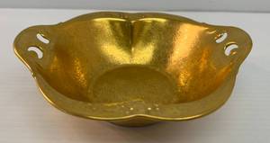 lot 85 image: 1925-30 Pickard China Gold Painted Floral Design Bowl (288) 7x 6 14 x 2 12