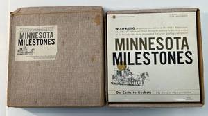 lot 113 image: Vintage 1954 WCCO RADIO Set Of 12 Broadcasts Limited Edition 33 12 RPM Long Play Recording Minnesota Milestones