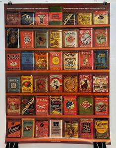 lot 129 image: Vintage Tobacco Poster 18 x 24 12