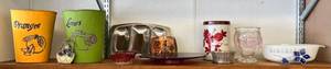 lot 139 image: Shelf Full Of Misc. Vintage Items