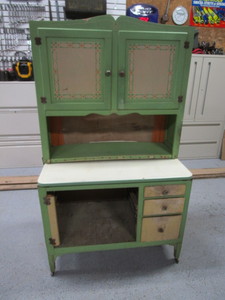 Vintage Rolling Kitchen Cabinet 25x40x69