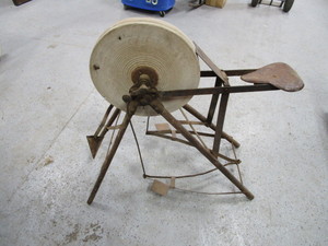 Vintage Pedal Grinding Wheel