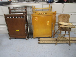 Vintage Cribs & High Chair