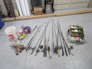 Fishing Rods, Tackle & Misc.