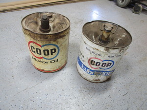 Vintage 5gal Oil Cans