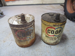 Vintage 5gal Oil Cans