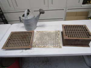 Vintage Heat Grates & Watering Can