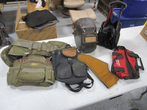 Tool Belts, Tool Bags, Welding Helmet