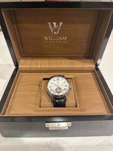lot 8 image: Brand New William Jourdain Glass Exhibition Watch (Stunning) $1461 Retail