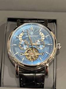 lot 12 image: Brand New Vonlanthen Open Heart Movement Sub Dial Watch $840 Retail