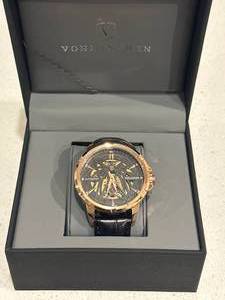 lot 19 image: Brand New Vonlathen Ruby X Exhibition Watch $645 Retail
