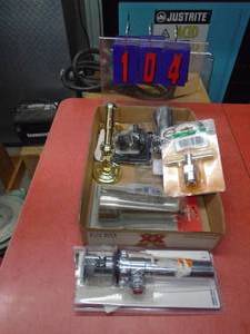Flat of plumbing parts. As shown.