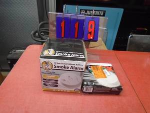 Flat of smoke alarms. As shown.