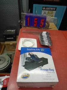 Buggy Bag for stroller & dryer duct. As shown.