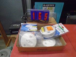 Flat of smoke detectors. As shown.