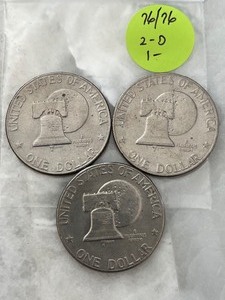 Eisenhower Dollar Bicentennial Lot of 3