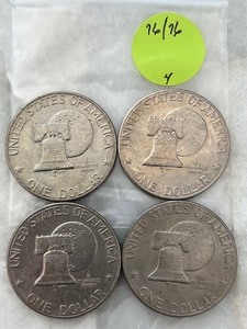 Eisenhower Dollar Bicentennial Lot of 4