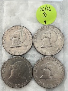 Eisenhower Dollar Bicentennial Lot of 4 Denver Mint (7)