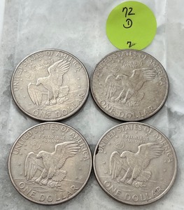 Eisenhower Dollar 1972 Lot of 4 Denver Mint (2)