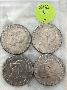 Eisenhower Dollar Bicentennial Lot of 4 Denver Mint (5)