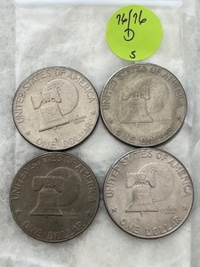 Eisenhower Dollar 1972 Lot of 4 Denver Mint (5)