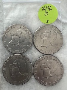 Eisenhower Dollar Bicentennial Lot of 4 Denver Mint (3)