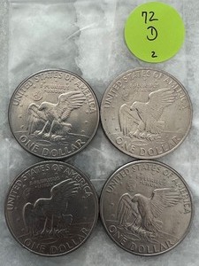 Eisenhower Dollar 1972 Lot of 4 Denver Mint (2)