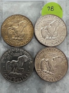 Eisenhower Dollar 1978 Lot of 4