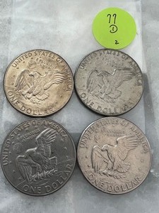 Eisenhower Dollar 1977 Lot of 4 Denver Mint (2)