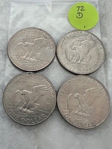 Eisenhower Dollar 1972 Lot of 4 Denver Mint (1)