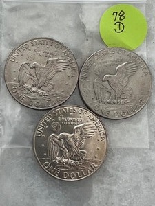 Eisenhower Dollar 1978 Lot of 3 Denver Mint
