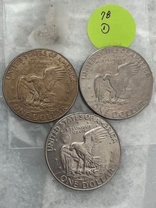 Eisenhower Dollar 1978 Lot of 3 Denver Mint